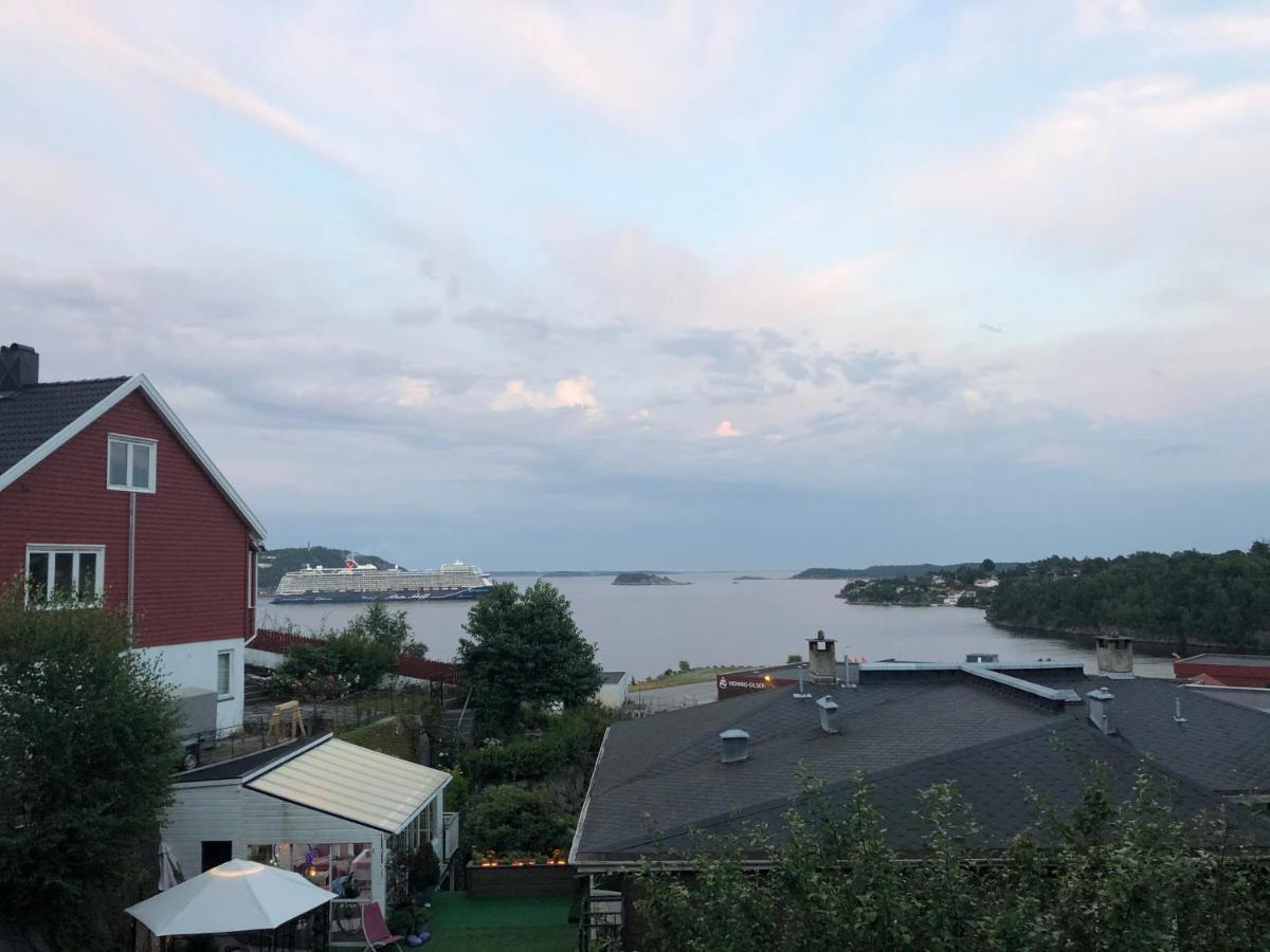 Appartamento Aid Og Svein' S Sentrumsnaere Panorama Hjem Kristiansand Esterno foto